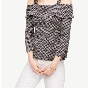 Ann Taylor cold shoulder blouse